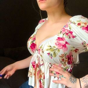 Floral Crop Top